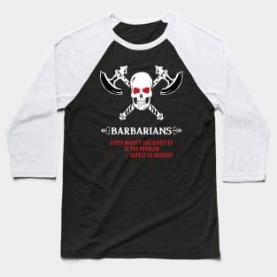 RPG Definition of Barbarians Baseball T-Shirt